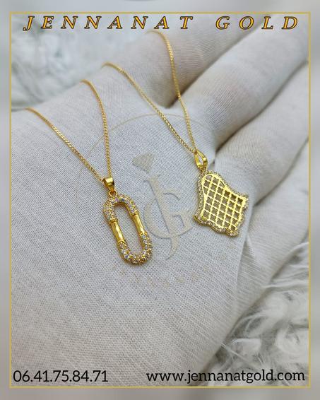 chaine pendentif en or 18 carats