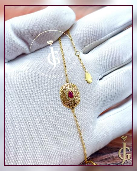 gourmette beldi en or 18 carats