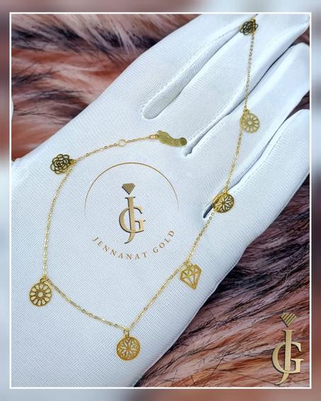 chaine de cheville en or 18 carats