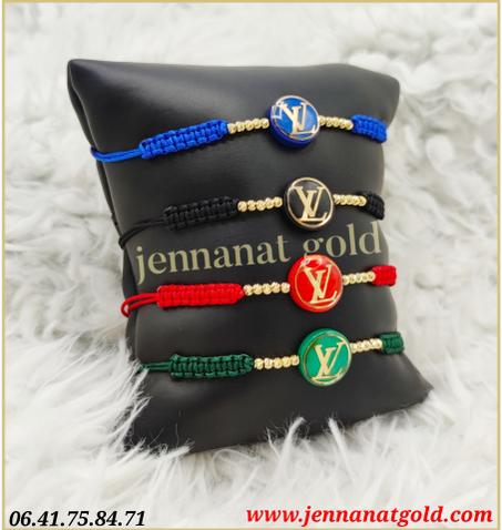 Cordon Louise Vuitton et 10 boules en or