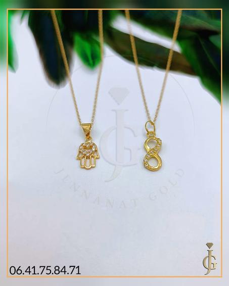 chaine pendentif en or 18 caats