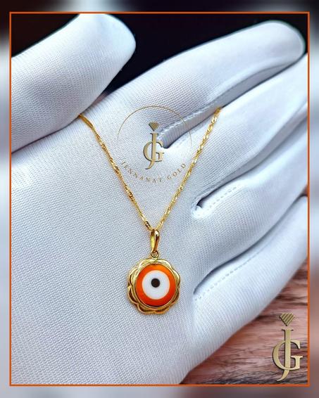 chaine pendentif oeil