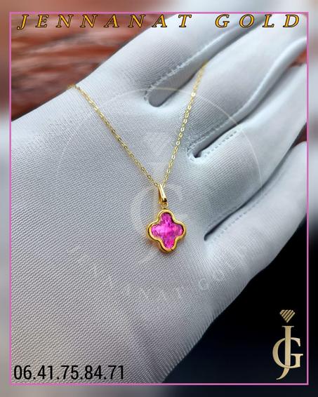 chaine pendentif van cleef en or 18 carats