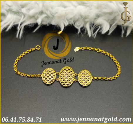 Gourmette 3D en or 18k ( GD 1226 )