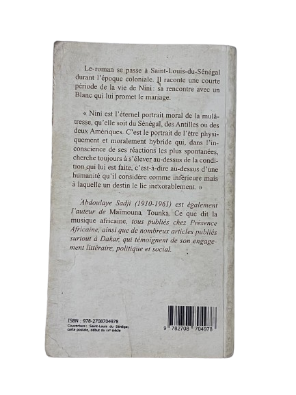 Nini, Mulâtresse du Sénégal – Abdoulaye Sadji