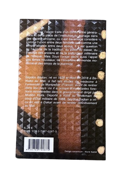 Sous l’orage – Seydou Badian