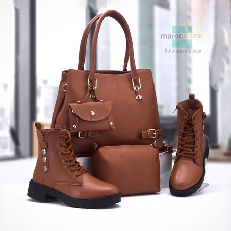 باك نسائي مكون من حقيبة راقية مع بودز بجميع المقاسات