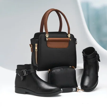 باك نسائي مكون من حقيبة راقية مع بودز بجميع المقاسات