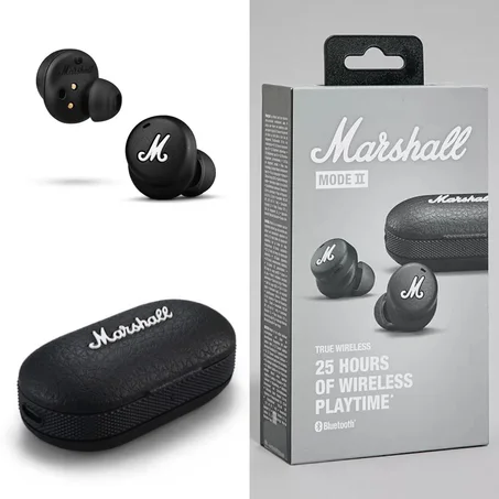 Écouteurs Marshall - Excellente autonomie  - Résistant à l’eau - Basses puissantes - Appels clairs - Garantie et facture