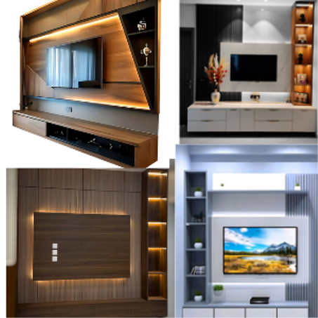 * وحدات تلفزيون جدارية ذكية: