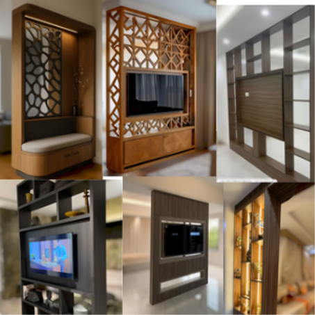 فواصل غرف وديكورات خشبية عصرية