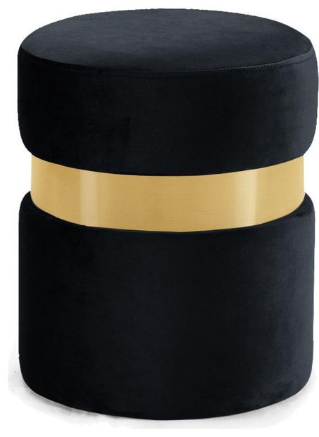 مسند قدم/مقعد مبطن من المخمل ؛