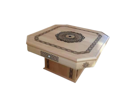 ​طاولة مغربية تقليدية مصنوعة يدويًا من خشب الزان