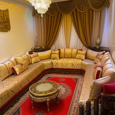 ✨ طلامط موبرا الهلال: فخامة "المخمل" المغربي الأصيل ✨