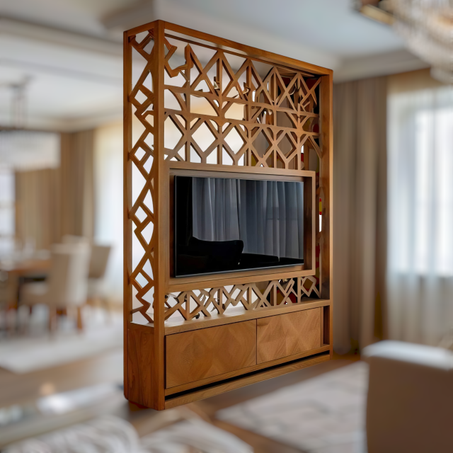 * فواصل غرف خشبية عصرية: أناقة ووظيفة لمساحاتك