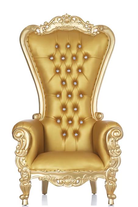 كرسي العرش الذهبي الملكي - تجسيد الفخامة والرقي