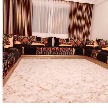 صالون مغربي فاخر من SMAIL MOBILIER - أناقة التراث وراحة