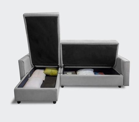 ​تخزين ذكي: يضم هذا الكنب مساحتي تخزين واسعتين أسفل المقاعد، لتخزين أغراضك والاحتفاظ بمنزل مرتب دائمًا.