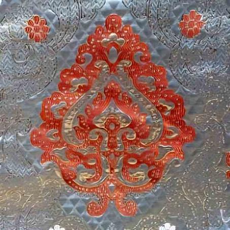 بروكار "توهج الياقوت": الفضة والذهب الاورجواي لديكور مُلفت