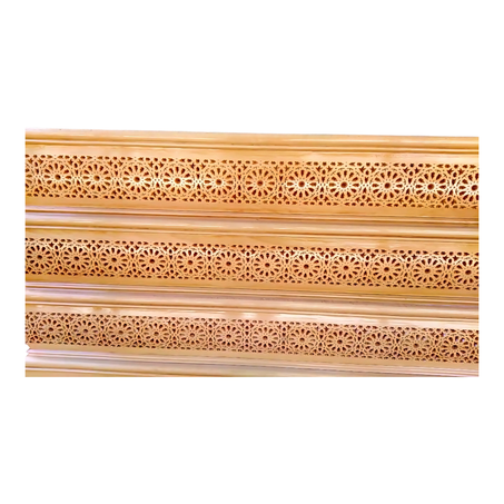 أريكة صالون مغربية يدوية الصنع من الخشب بنقوش الزليج الأصيلة