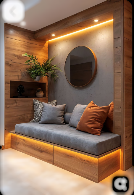 * مرايا مضيئة بتصاميم عصرية: فن وعملية في قطعة واحدة.  * حلول الإضاءة والديكور المتكاملة: مرايا LED مع وحدات تخزين