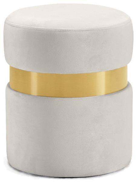 مسند قدم/مقعد مبطن من المخمل ؛