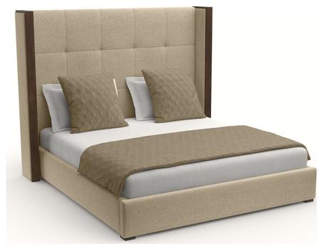 اسم المنتج: سرير لوحي كوين بتنجيد أزرار مرتفع