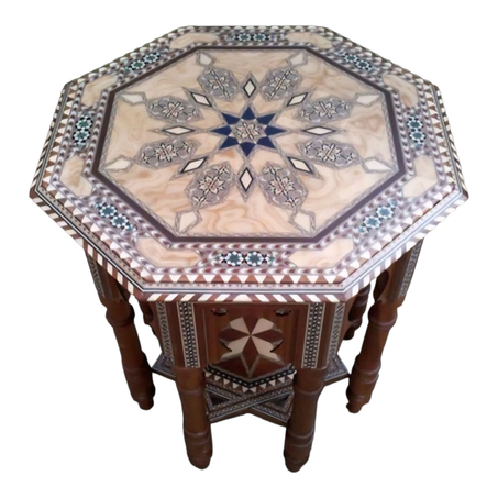 * أضف لمسة من الفخامة الشرقية | طاولة جانبية مغربية بتصميم الزليج الأندلسي العريق (copy)