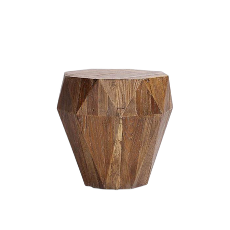 * طاولات جانبية خشبية فاخرة: تصاميم هندسية فريدة لديكور منزلك