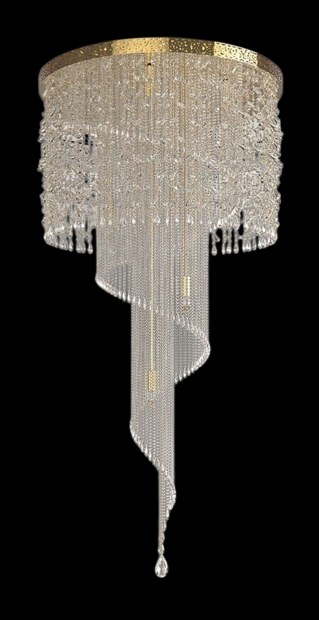 ثريا بتصميم شلال كريستالي فاخر