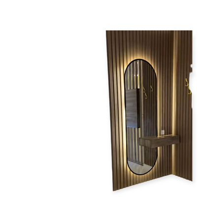 * مرايا مضيئة بتصاميم عصرية: فن وعملية في قطعة واحدة.  * حلول الإضاءة والديكور المتكاملة: مرايا LED مع وحدات تخزين