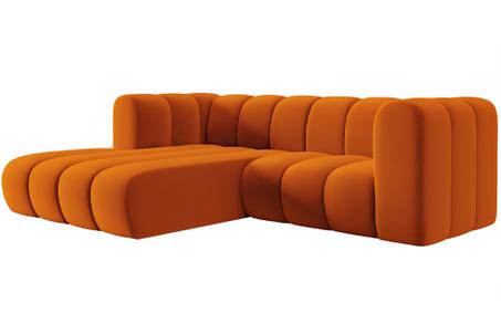 أريكة برتقالية عصرية: تصميم جريء وراحة لا تُقاوم