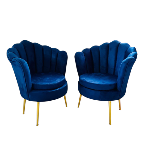 كراسي الصدفة المخملية: لمسة من الأناقة والجمال