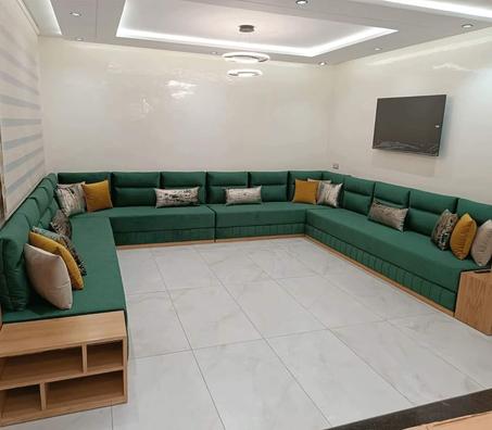 أريكة كبيرة الحجم مقاعد من مخمل تيدي الفاخر مقاس 82 بوصة  غنخمون