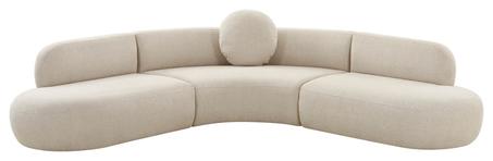 اريكة مبطنة من لون كرييى