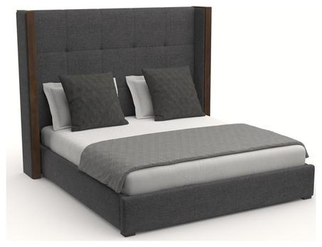 اسم المنتج: سرير لوحي كوين بتنجيد أزرار مرتفع