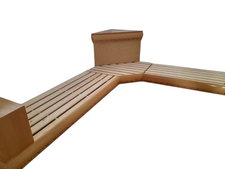 * صالون مغربي بتصميم مبتكر: جمال خشب السابل وفخامة الأناقة الحديثة