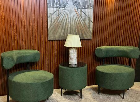 مقاعد اسطواني مريحة