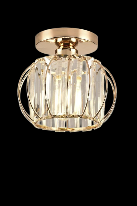 لمسة من الأناقة الذهبية: إضاءة سقف "لونا"