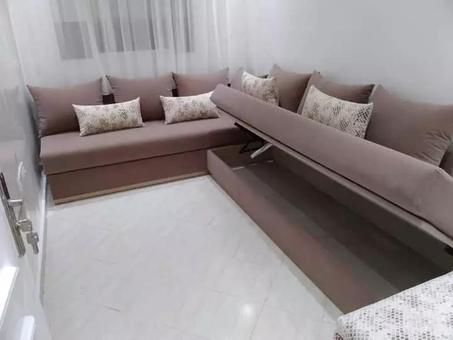 أريكة كبيرة الحجم مقاعد من مخمل تيدي الفاخر مقاس 82 بوصة  غنخمون