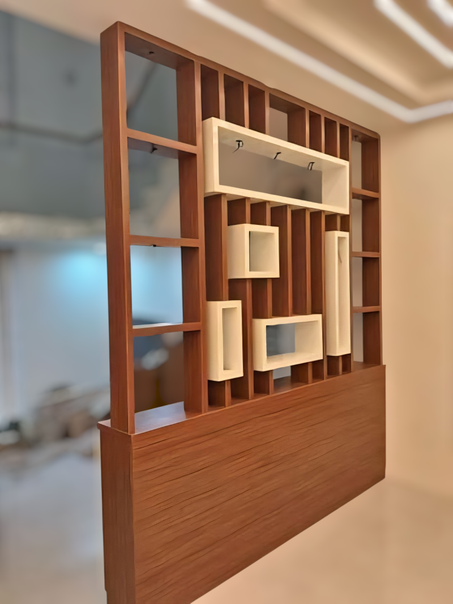 * فواصل غرف خشبية عصرية: أناقة ووظيفة لمساحاتك