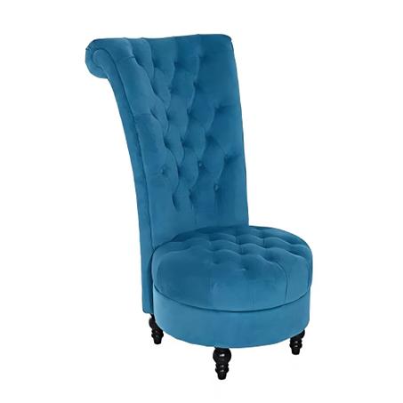 ​كرسي مخملي أنيق بتصميم عصري فريد