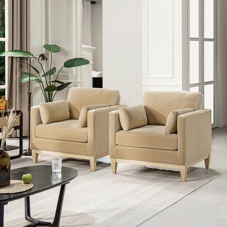 كرسي مخمل عالي