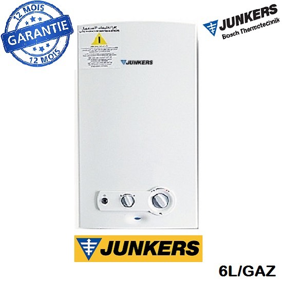 Junkers Chauffe-eau à gaz 6L/min électronique