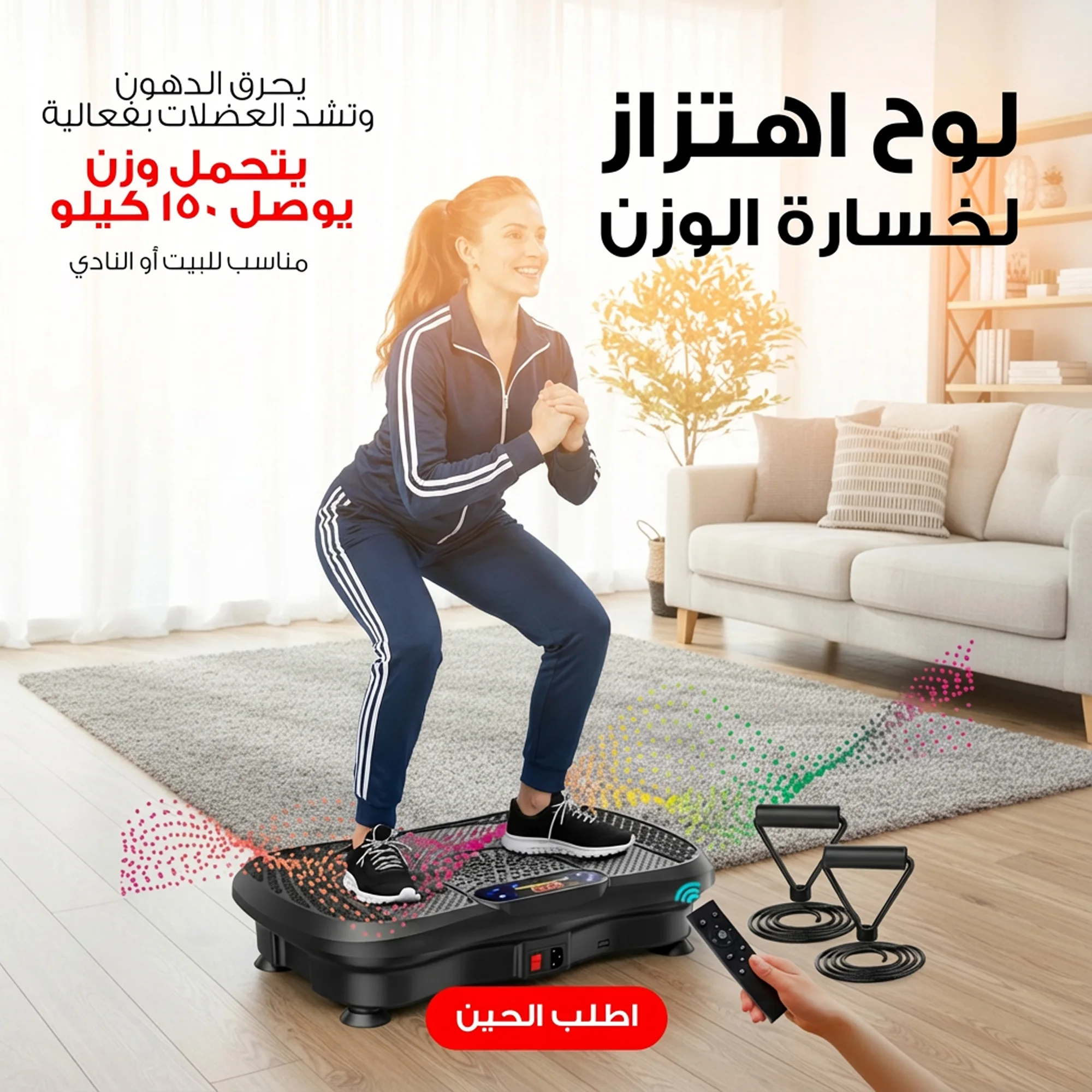جهاز اهتزاز للياقة البدنية لفقدان الوزن في المنزل