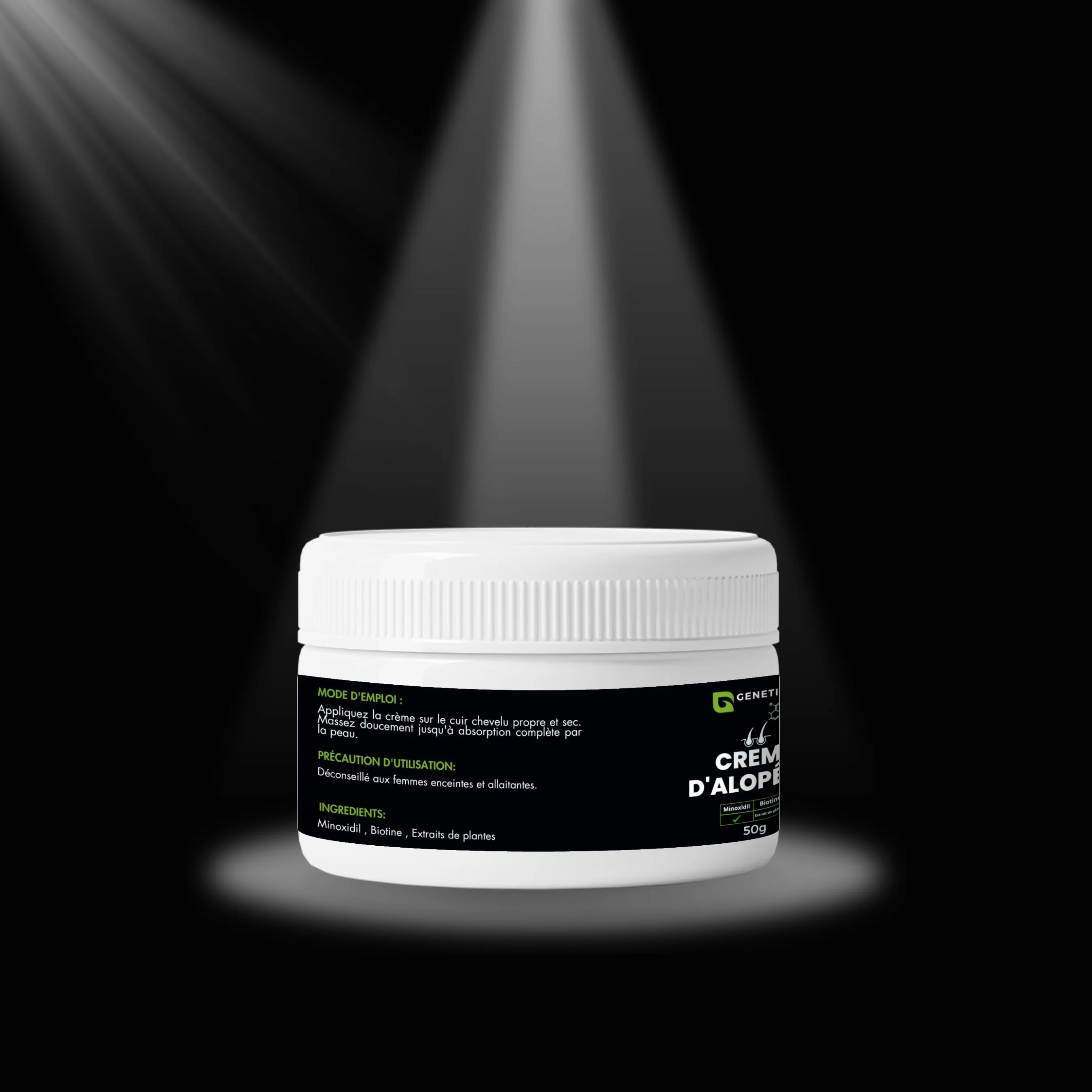 كريم الثعلبة المتطور لإنبات الشعر  Alopecie