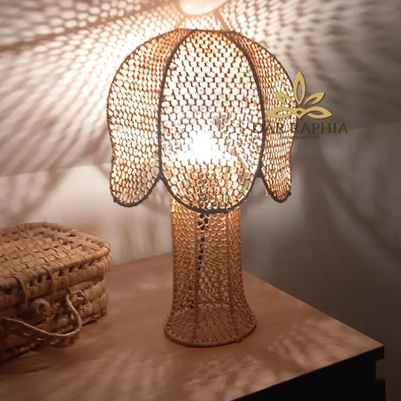 Raffia Bloom Table Lamp