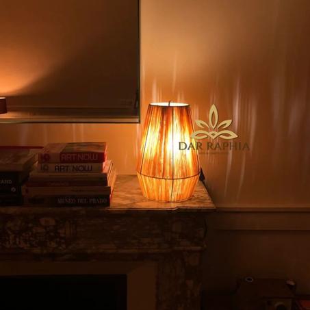 Raffia Pineapple  Lamp