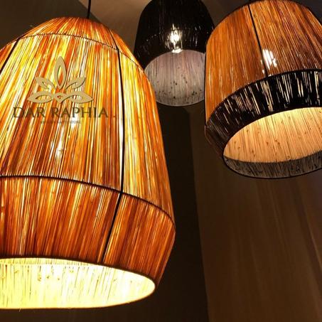 Raffia Lantern Pendant