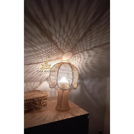 Raffia Bloom Table Lamp